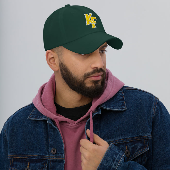 Man wearing Klein Forest Eagles Relaxed Fit Dark Green Cap 207