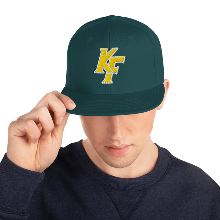 Man wearing Klein Forest Eagles Snapback Dark Green Cap 208