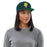 Woman wearing Klein Forest Eagles Snapback Dark Green Cap 208