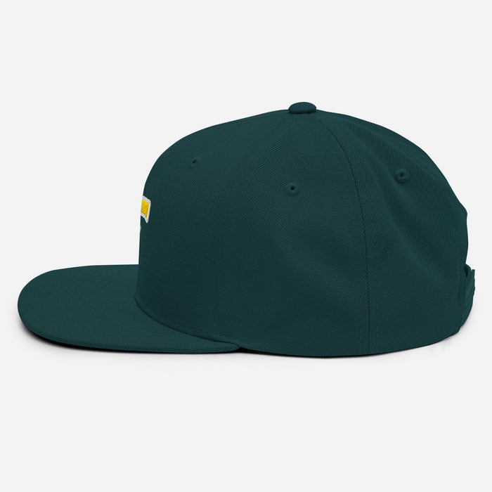 Side view of Klein Forest Eagles Snapback Dark Green Cap 208