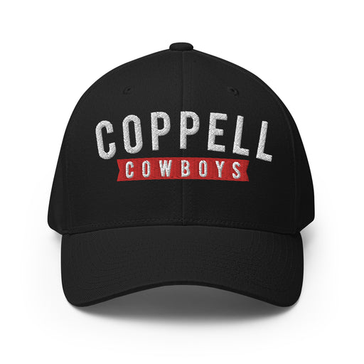 Coppell High School Cowboys Flexfit Black Baseball Cap 203