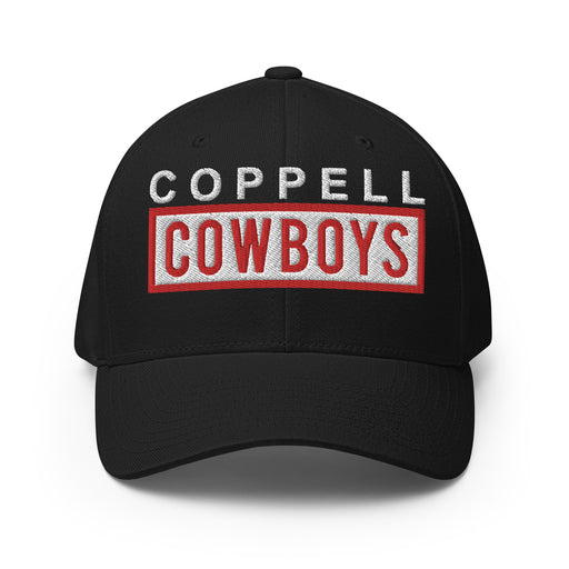 Coppell High School Cowboys Flexfit Black Baseball Cap 202