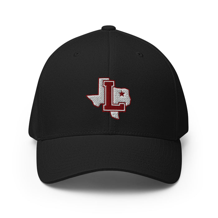 Lewisville High School Farmers Flexfit Baseball Cap 208 - Black