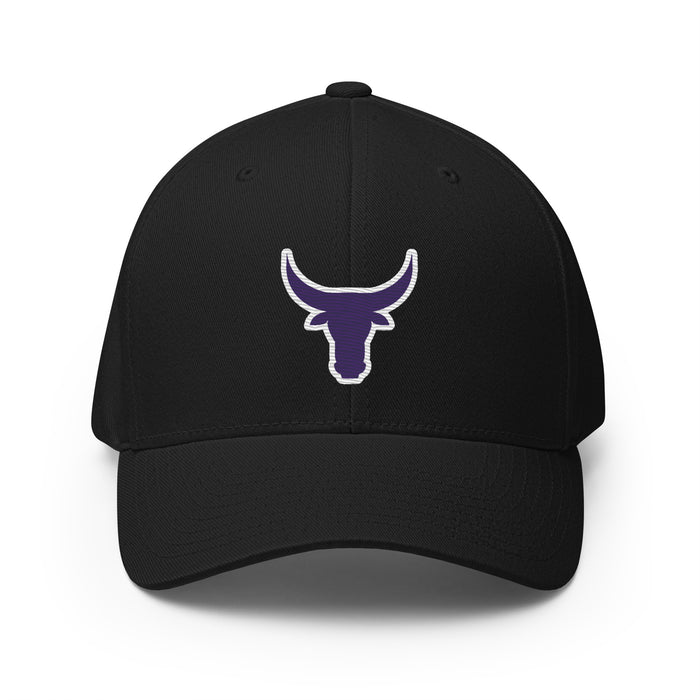 Morton Ranch High School Mavericks FlexFit Baseball Cap 201 - Black cap