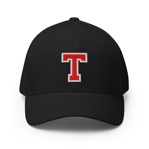Tomball High School Cougars Flexfit  Baseball Cap 208 - black