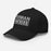 Side view of Permian High School Panthers Black Flexfit Baseball Cap 202