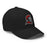 Profile view of Porter High School Spartans Flexfit Baseball Cap 207 - Black