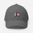 Front View of Lewisville High School Farmers Grey Flexfit Baseball Cap 208