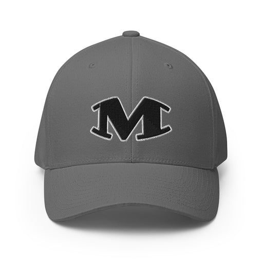 Martin High School Warriors Grey Flexfit Baseball Cap 208