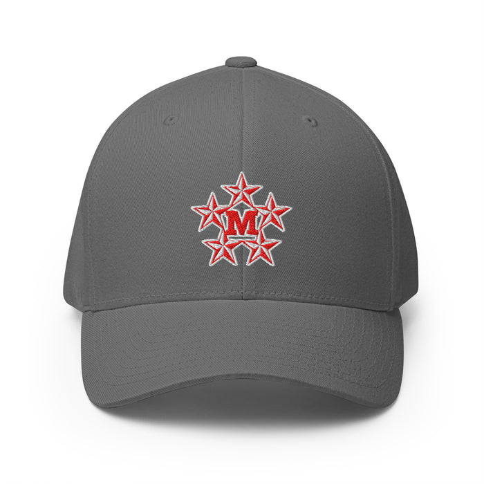 MacArthur High School Generals Flexfit Baseball Cap 206 - Grey