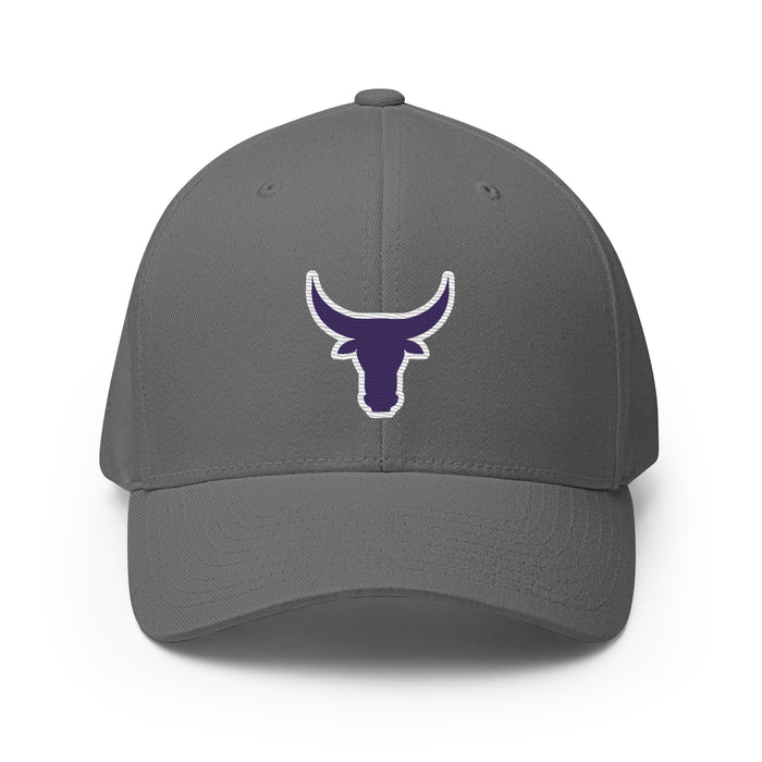 Morton Ranch High School Mavericks FlexFit Baseball Cap 201 - Grey cap