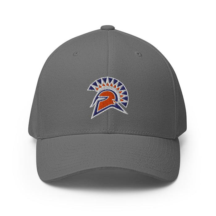 Seven Lakes High School Spartans Flexfit Baseball Cap 207 - Grey