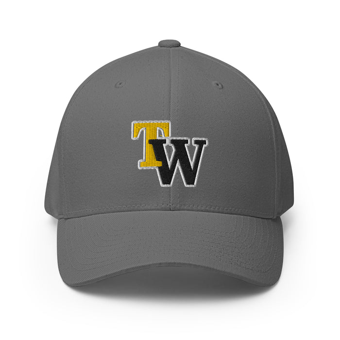 Tomball West High School Tigers Flexfit Baseball Cap 203 - grey