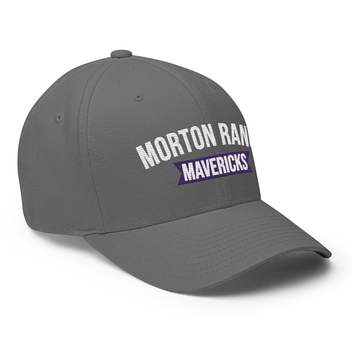 Profile view of Morton Ranch High School Mavericks FlexFit Baseball Cap 208