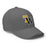 Profile view of Tomball West High School Tigers Flexfit Baseball Cap 203 - grey