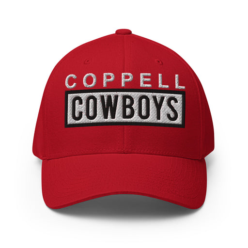 Coppell High School Cowboys Flexfit Red Baseball Cap 201