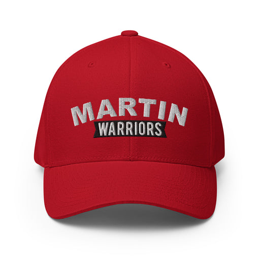 Martin High School Warriors Red Flexfit Baseball Cap 203