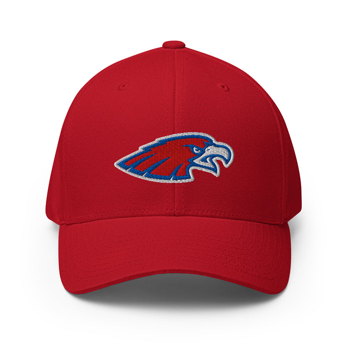 Oak Ridge High School War Eagles Flexfit Baseball Cap 208 - Red