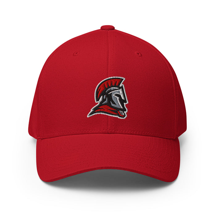 Porter High School Spartans Flexfit Baseball Cap 207 - Red