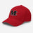 Side view of Martin High School Warriors Red Flexfit Baseball Cap 208