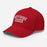 Side view of North Shore High School Mustangs Red Flexfit Baseball Cap 203