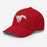 Side view of North Shore High School Mustangs Red Flexfit Baseball Cap 208