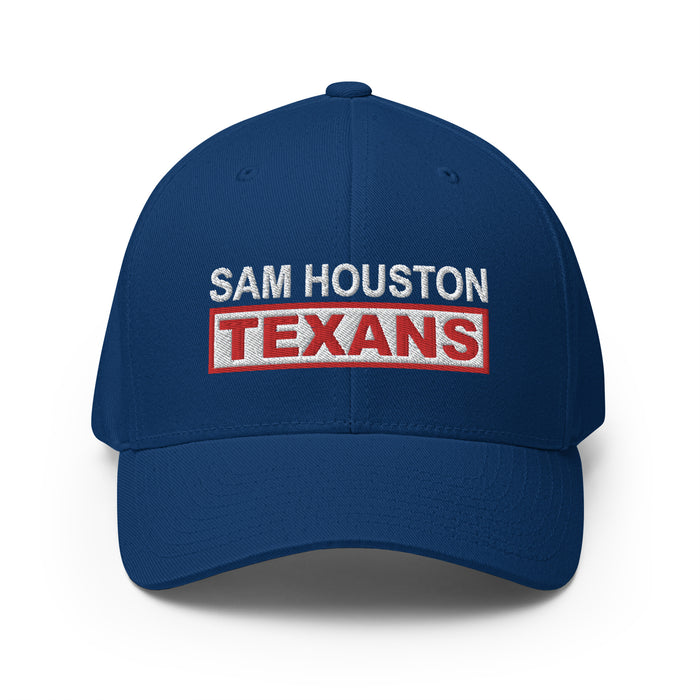 Sam Houston High School Texans Flexfit Royal Blue Baseball Cap 202