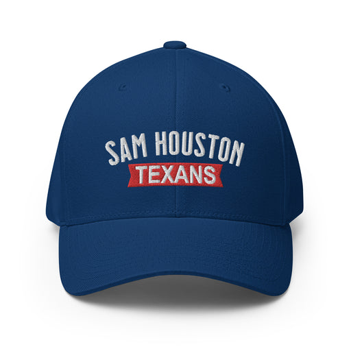 Sam Houston High School Texans Flexfit Royal Blue Baseball Cap 203