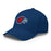 Profile view of Oak Ridge High School War Eagles Flexfit Baseball Cap 208 - Royal Blue