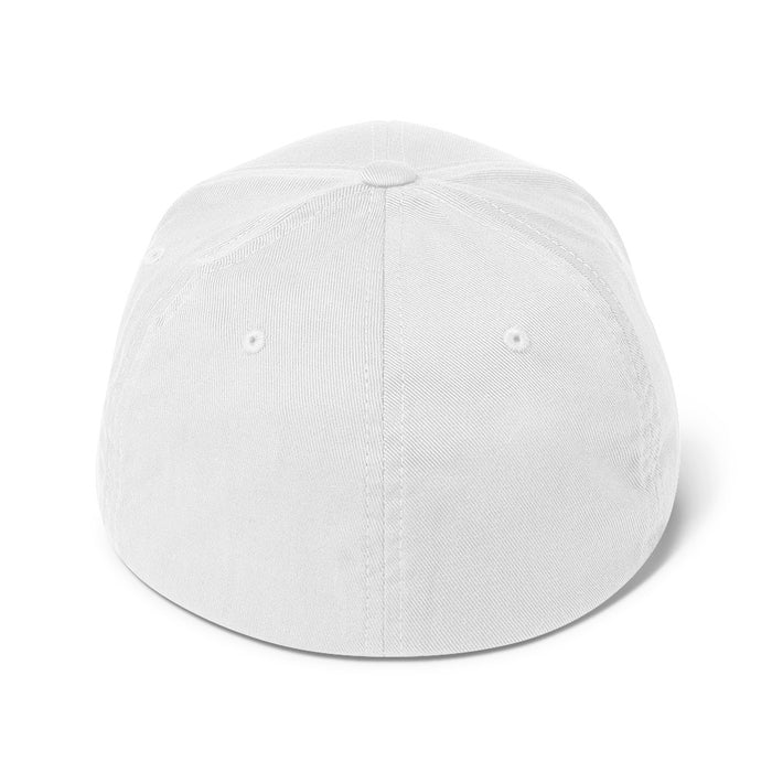 Cypress Ranch Mustangs Flexfit White Baseball Cap 209