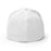 Back View of Hebron High School Hawks Flexfit White Baseball Cap 208