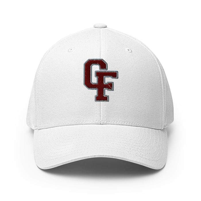 Cy-Fair High School Bobcats Flexfit White Baseball Cap 208