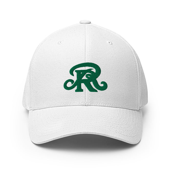 Reagan High School Rattlers Flexfit White Baseball Cap 208