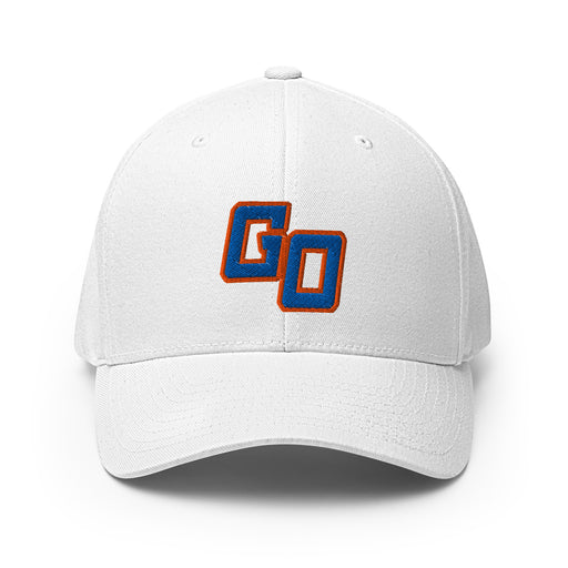 Grand Oaks High School Grizzlies Flexfit White Baseball Cap 208