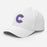 Side View of Klein Cain Hurricanes Flexfit White Baseball Cap 208