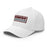 Side view of Lewisville High School Farmers White Flexfit Baseball Cap 205