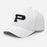 Side view of Permian High School Panthers White Flexfit Baseball Cap 208