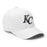 Profile view of Klein Collins High School Tigers Flexfit White Baseball Cap 202