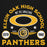 Close-up view of Klein Oak High School Panthers Premium Black Unisex Hoodie 208