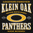Close-up view of Klein Oak High School Panthers Premium Black Unisex Hoodie 230