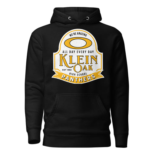 Klein Oak High School Panthers Premium Black Unisex Hoodie 219
