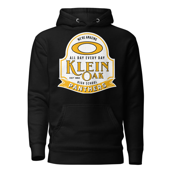 Klein Oak High School Panthers Premium Black Unisex Hoodie 219