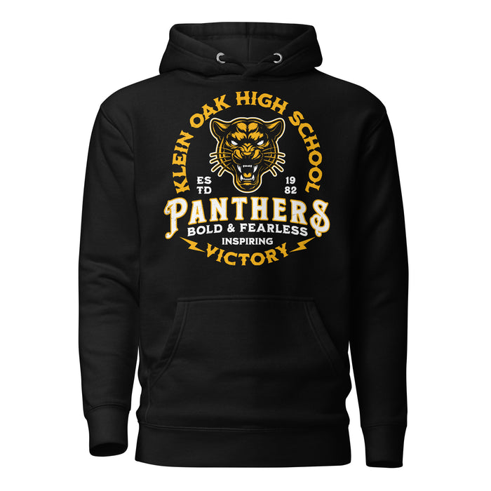 Klein Oak High School Panthers Premium Black Unisex Hoodie 206