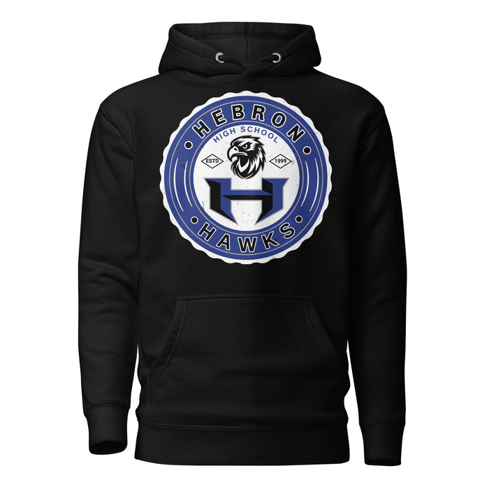 Hebron High School Hawks Black Premium Unisex Hoodie 216