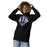Woman wearing Hebron High School Hawks Black Premium Unisex Hoodie 221
