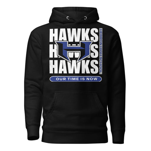 Hebron High School Hawks Black Premium Unisex Hoodie 235
