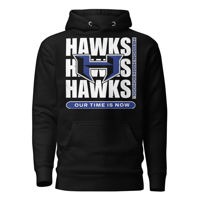 Hebron High School Hawks Black Premium Unisex Hoodie 235