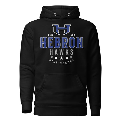 Hebron High School Hawks Black Premium Unisex Hoodie 217