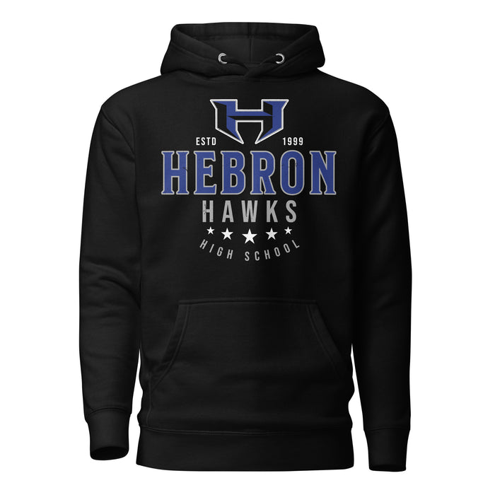 Hebron High School Hawks Black Premium Unisex Hoodie 217