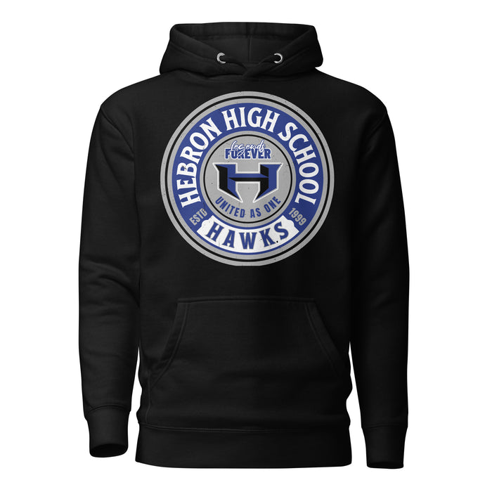 Hebron High School Hawks Black Premium Unisex Hoodie 220